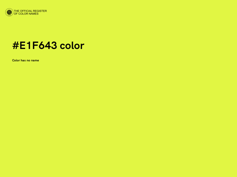 #E1F643 color image