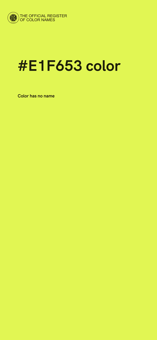 #E1F653 color image