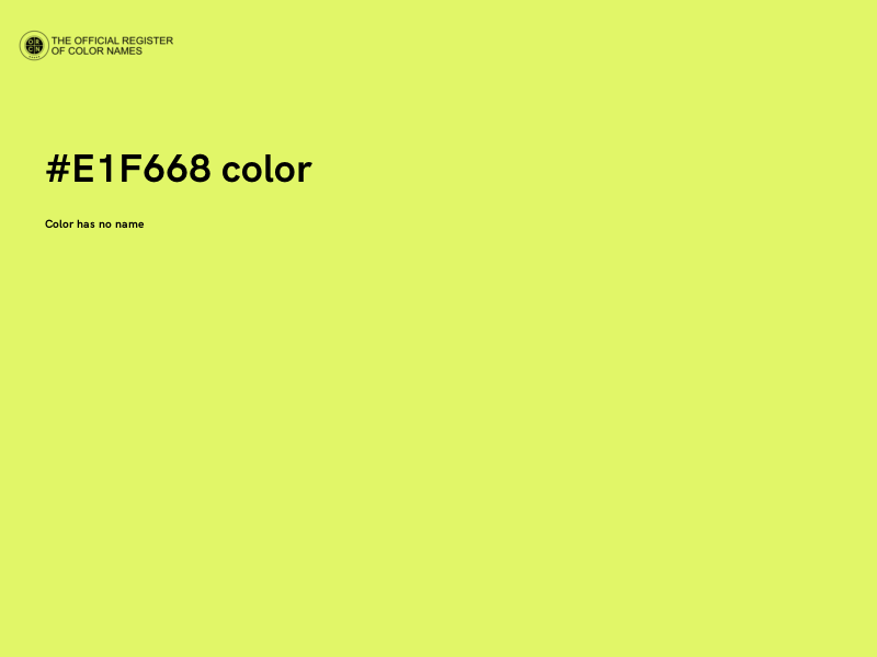 #E1F668 color image