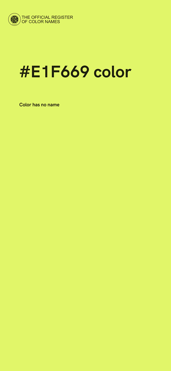 #E1F669 color image