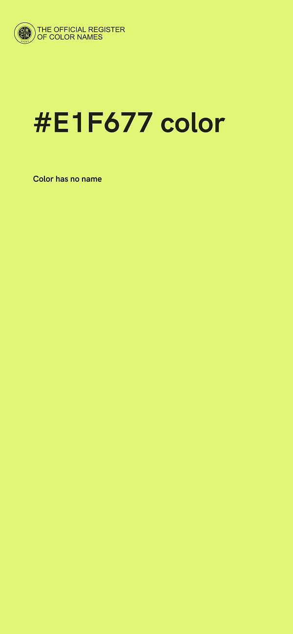 #E1F677 color image