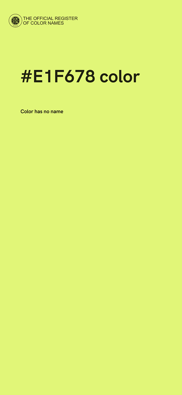 #E1F678 color image