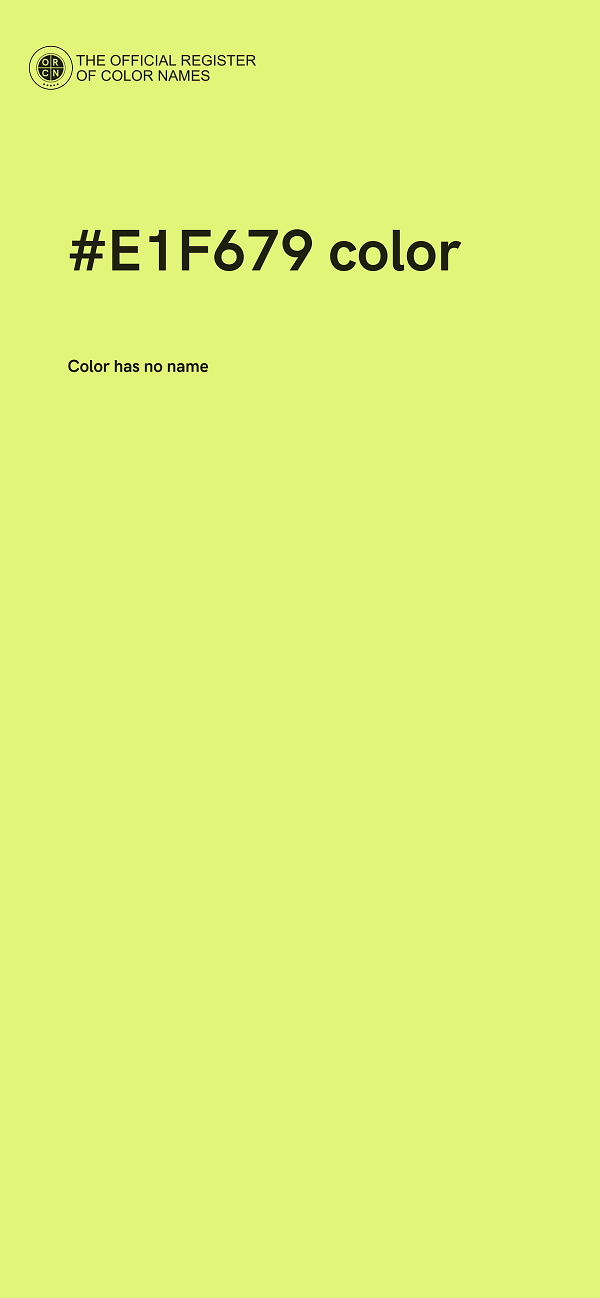 #E1F679 color image
