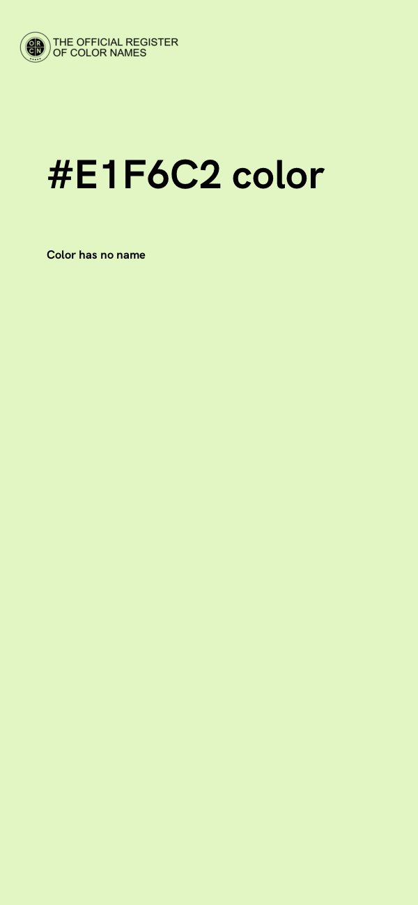 #E1F6C2 color image