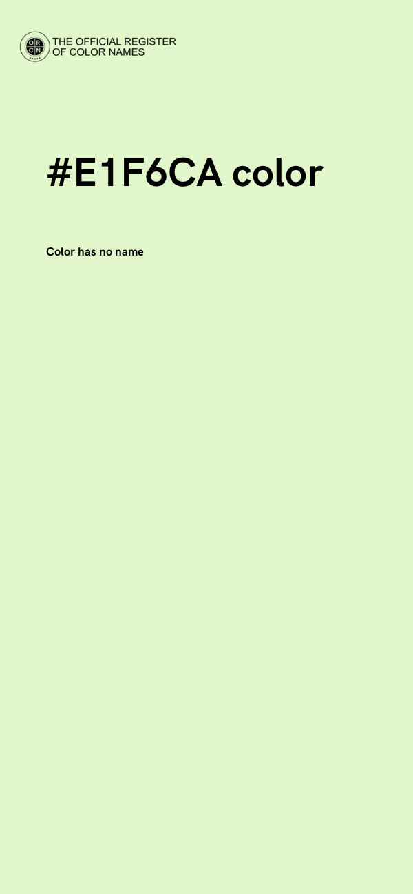 #E1F6CA color image