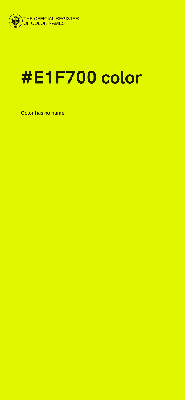 #E1F700 color image