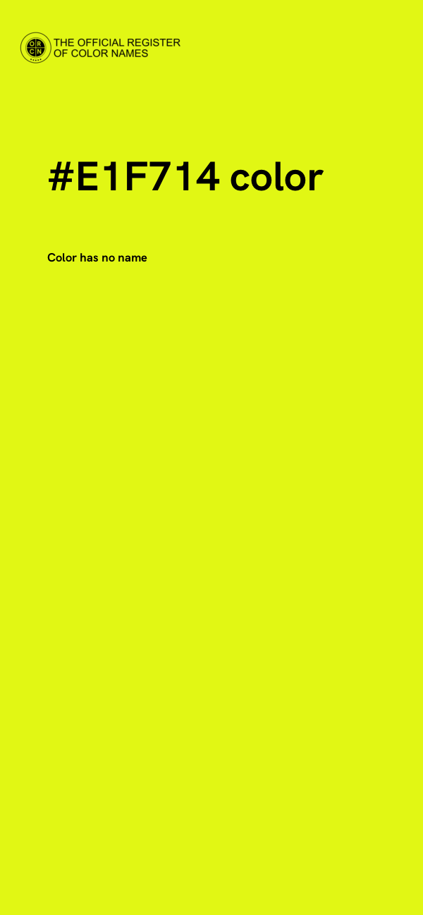#E1F714 color image