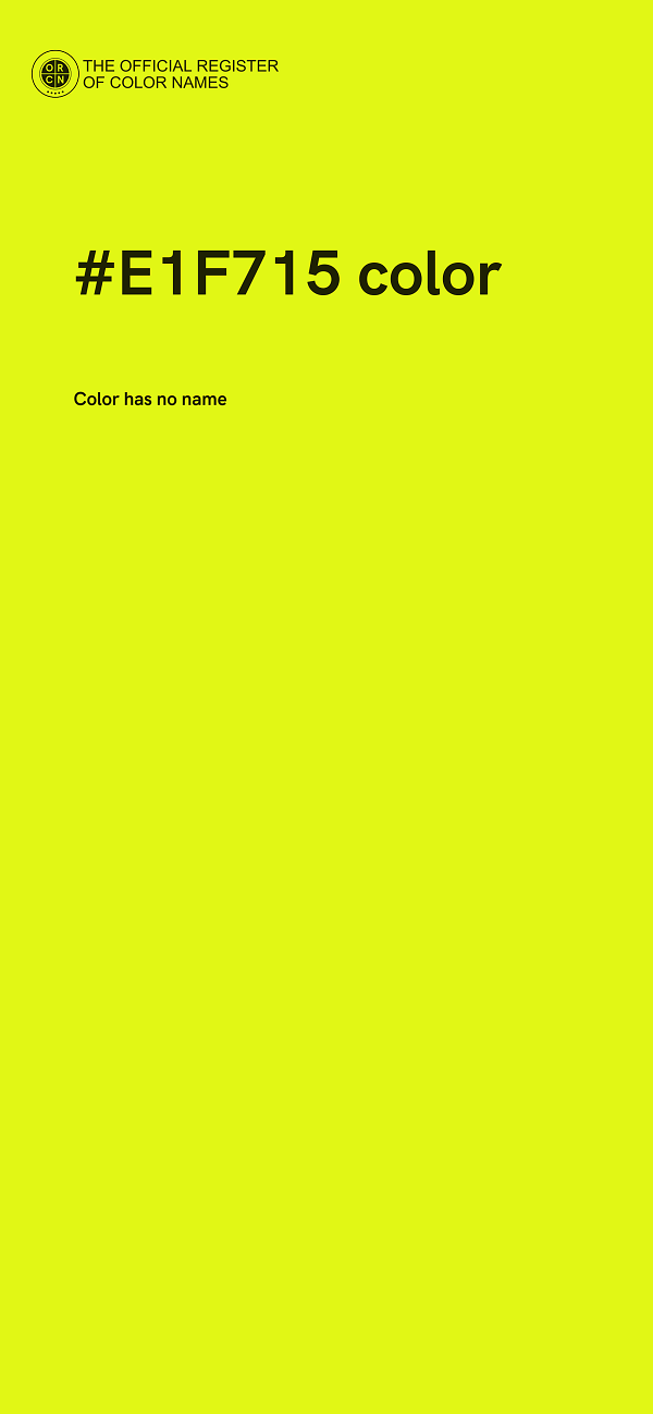 #E1F715 color image