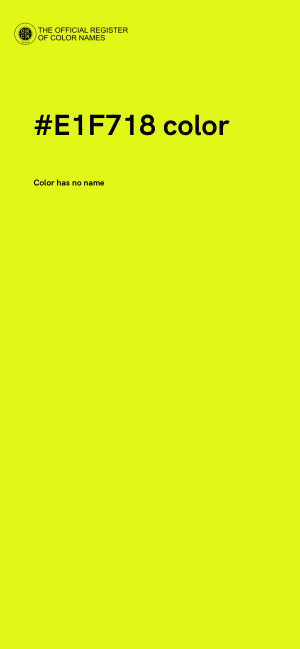 #E1F718 color image