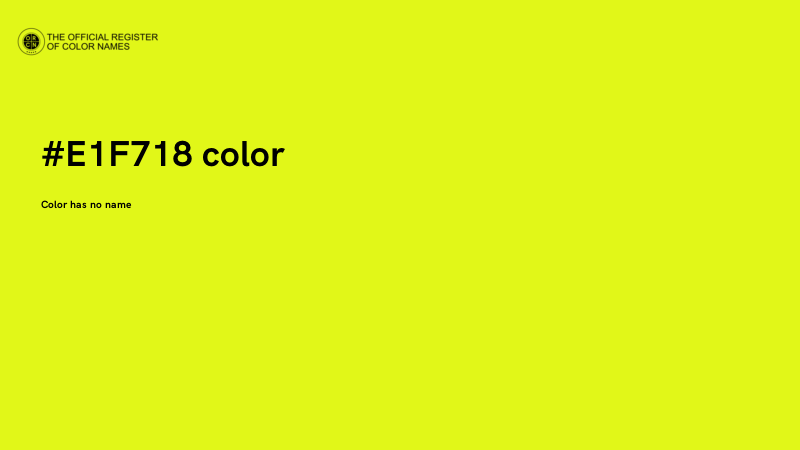 #E1F718 color image