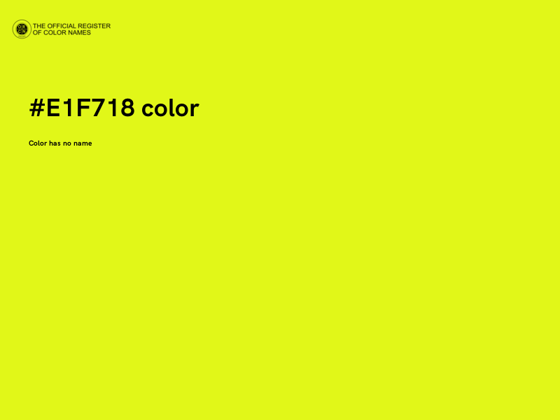 #E1F718 color image