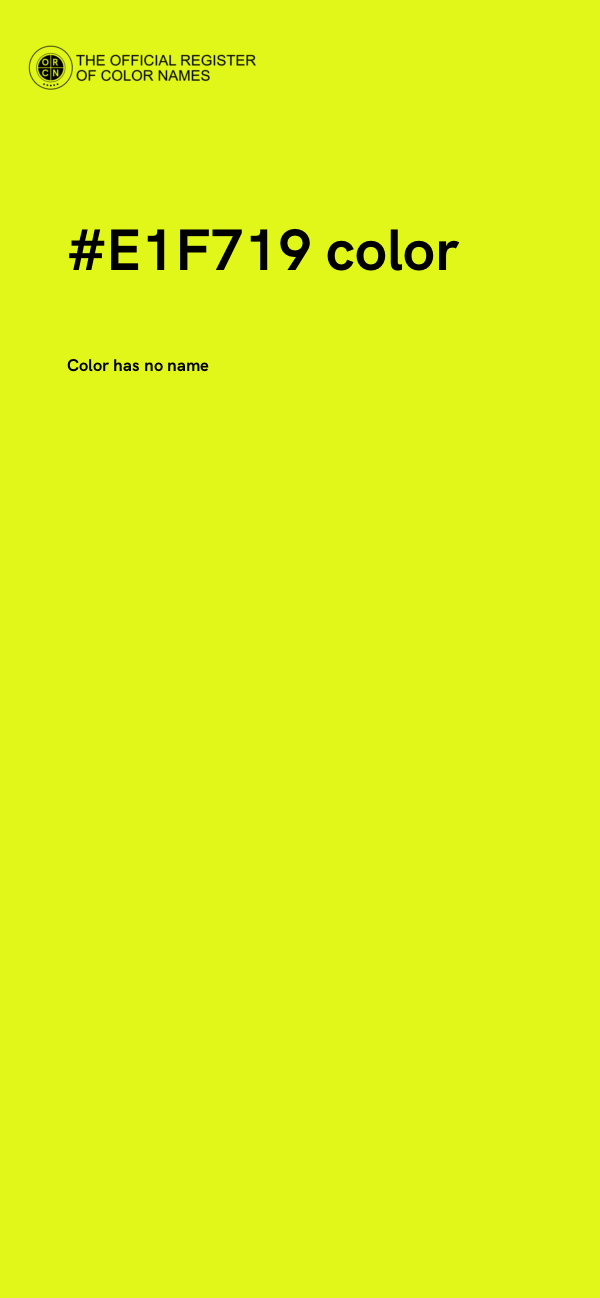 #E1F719 color image