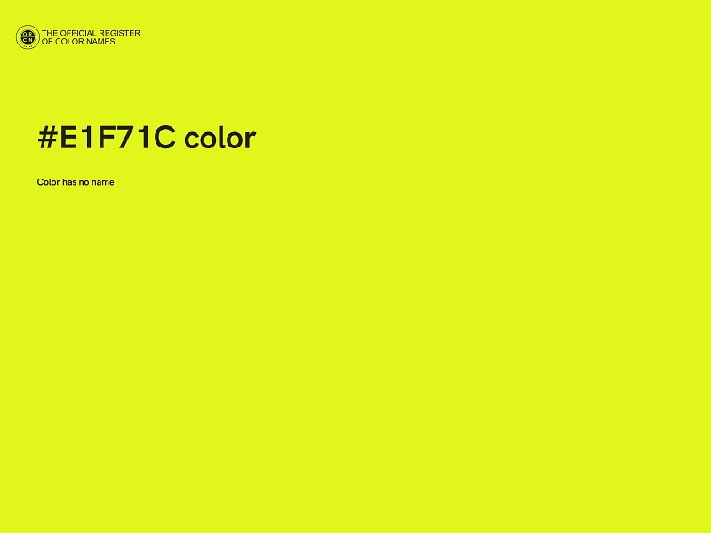 #E1F71C color image