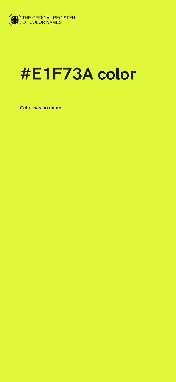 #E1F73A color image