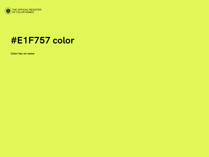 #E1F757 color image