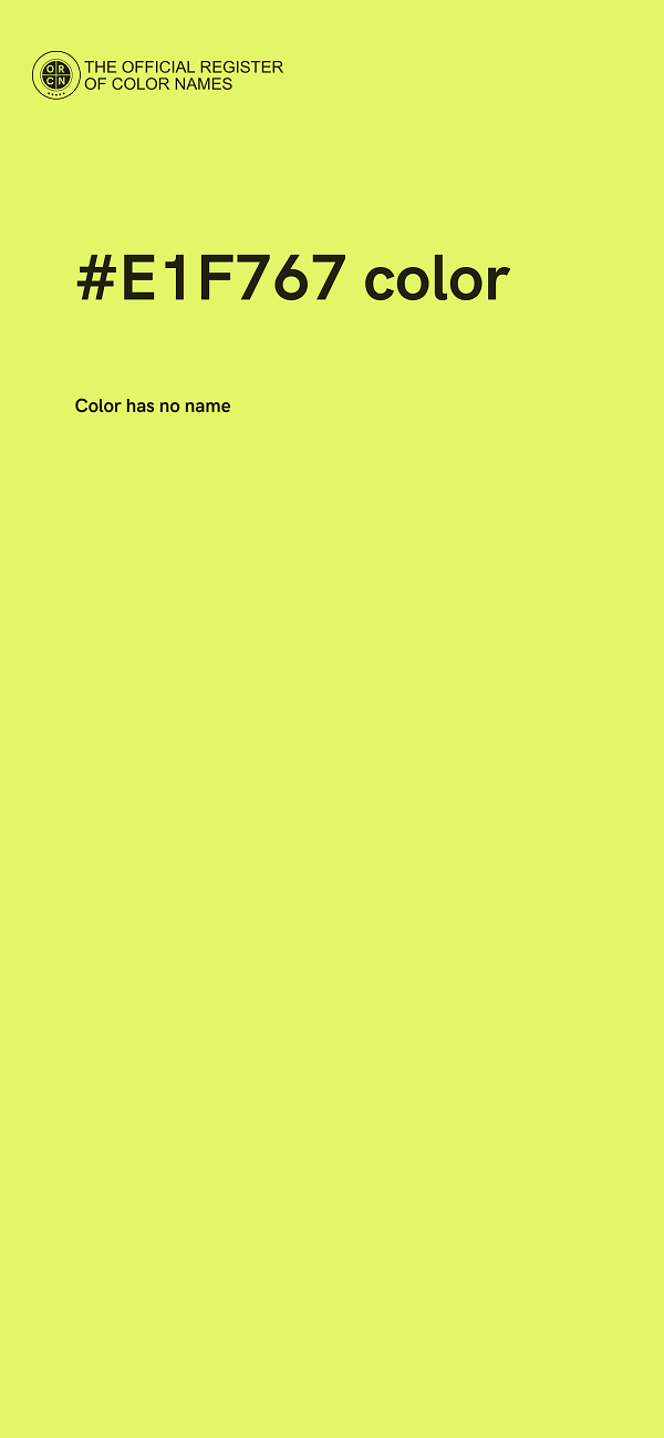 #E1F767 color image