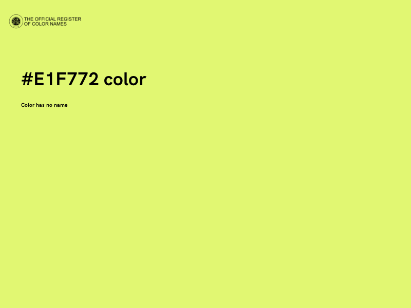 #E1F772 color image