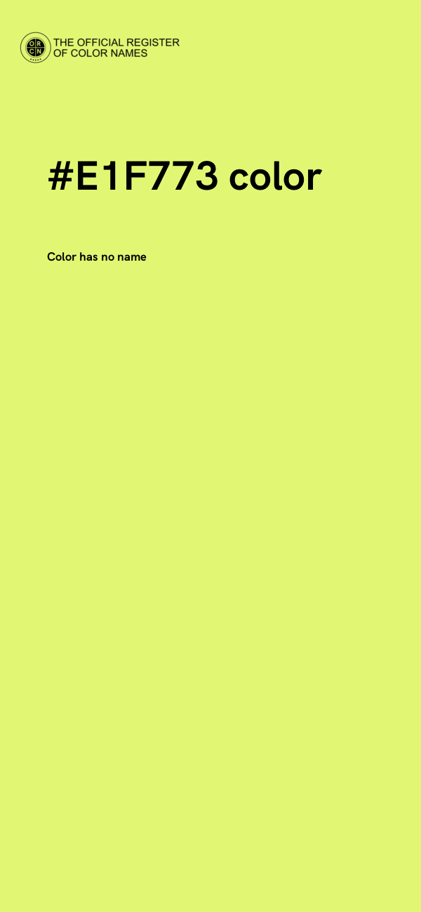 #E1F773 color image