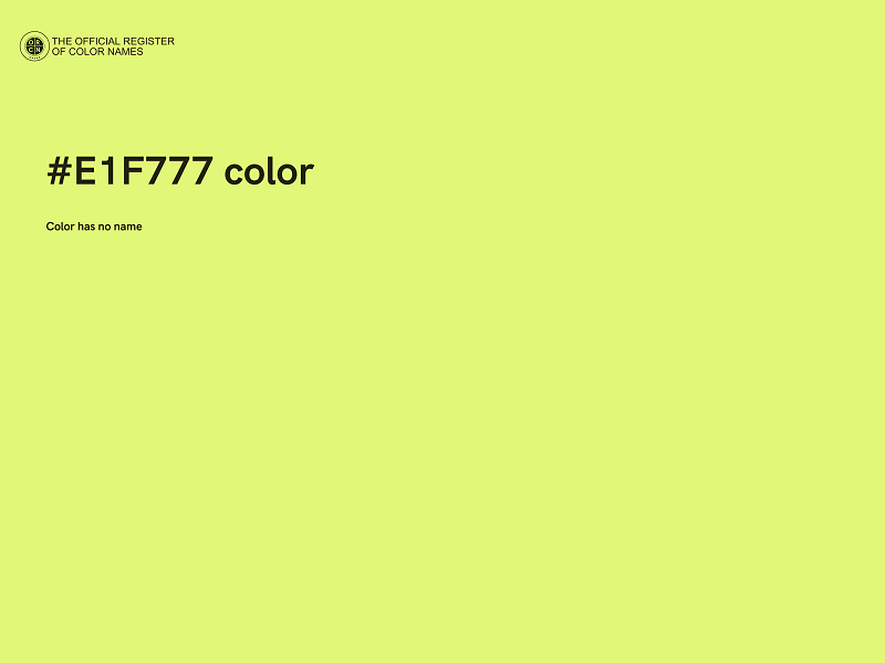 #E1F777 color image