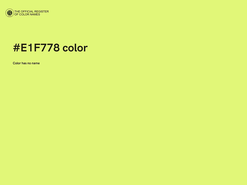 #E1F778 color image