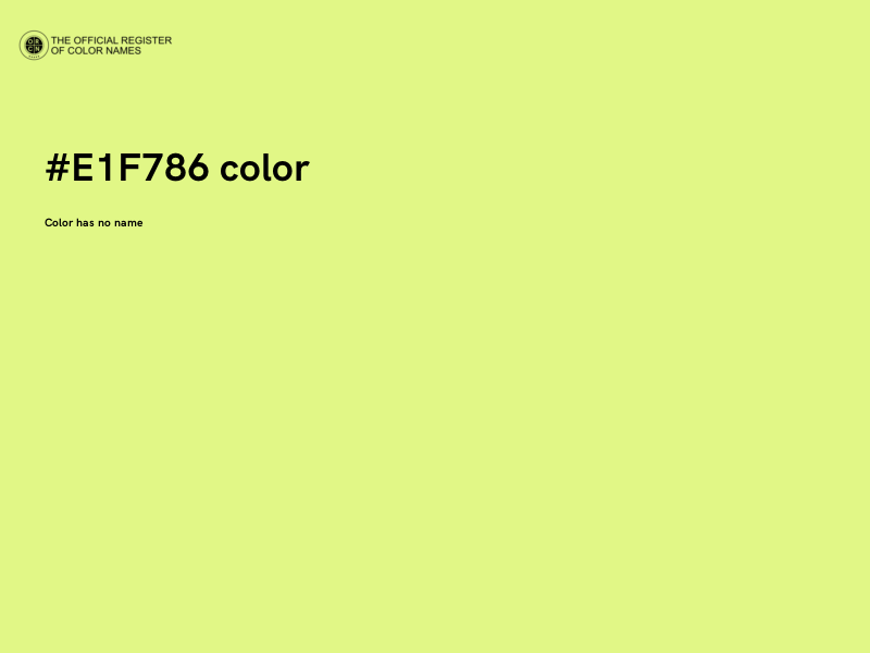 #E1F786 color image
