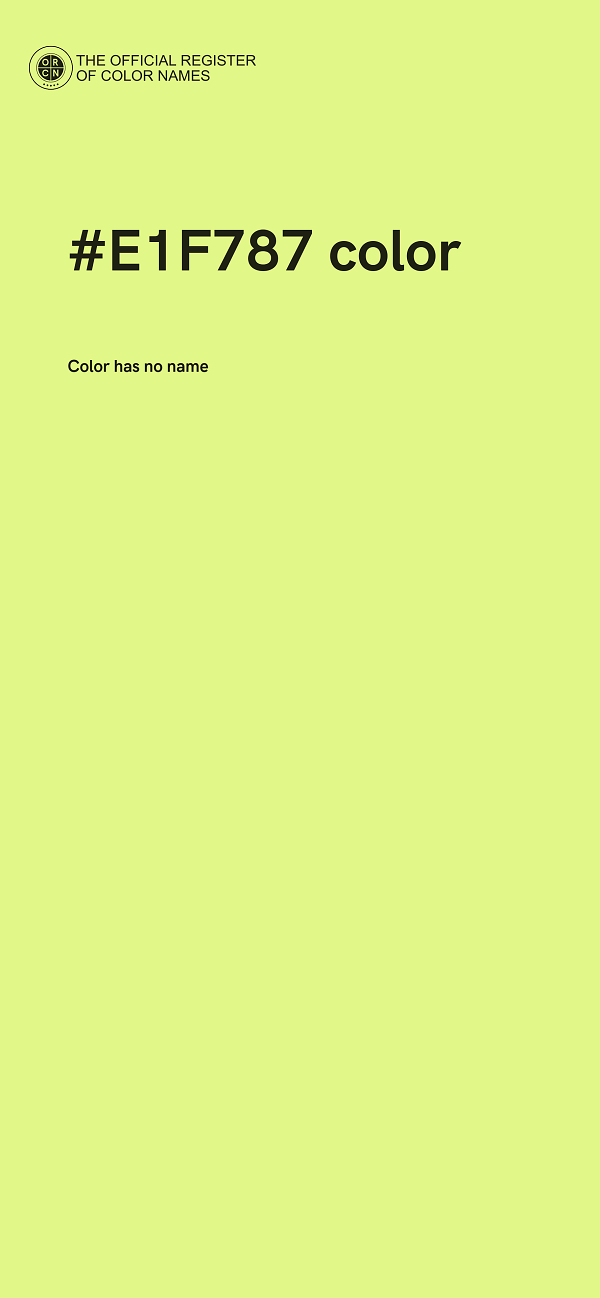 #E1F787 color image