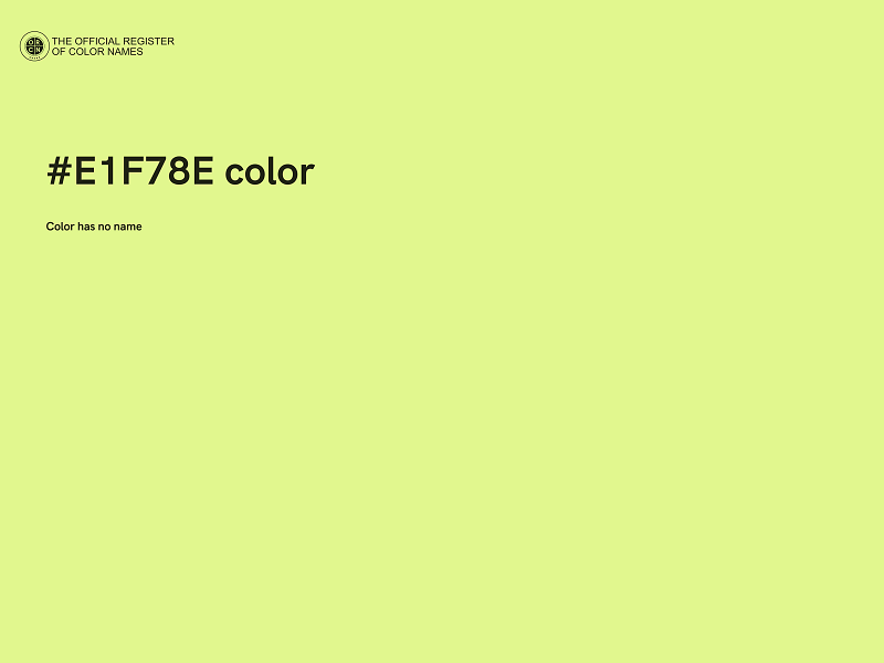 #E1F78E color image