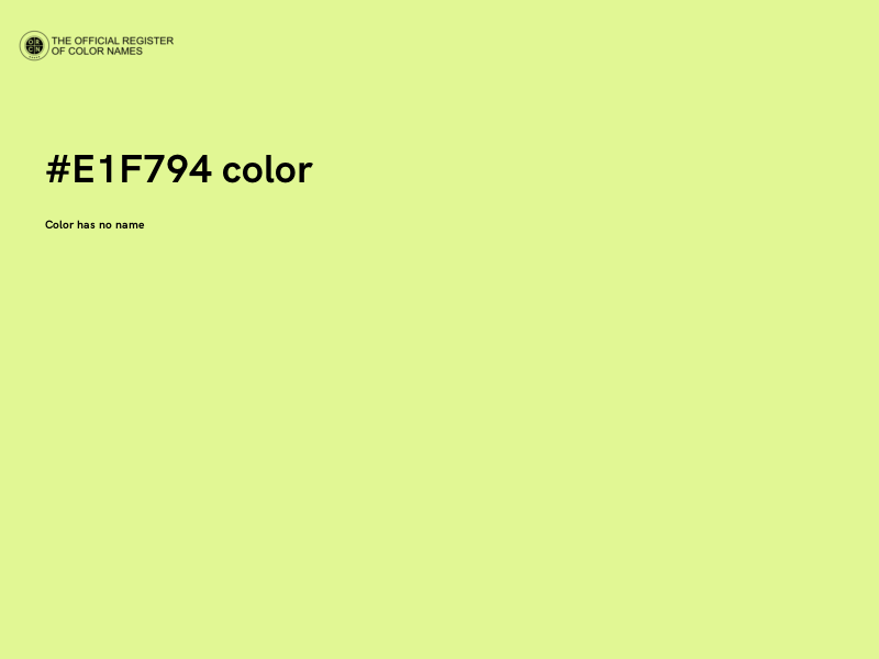 #E1F794 color image
