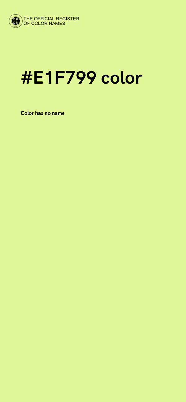 #E1F799 color image