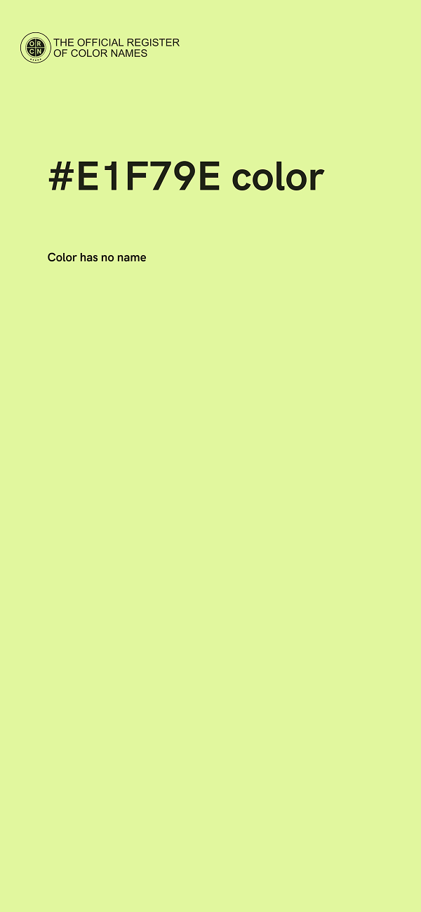 #E1F79E color image