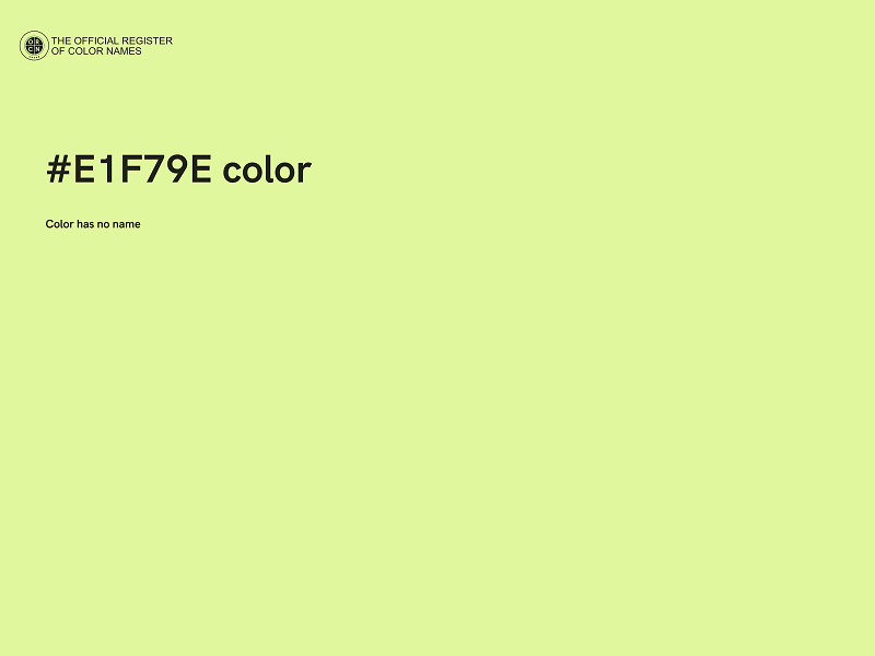 #E1F79E color image