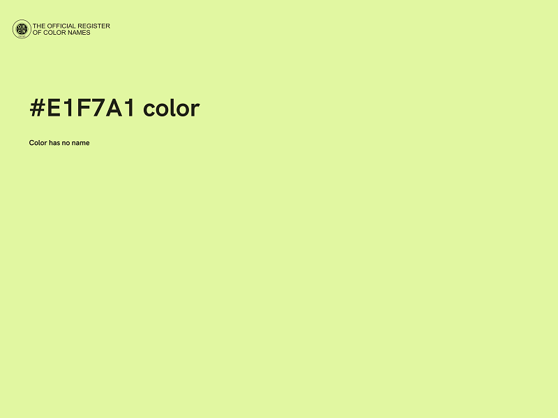 #E1F7A1 color image