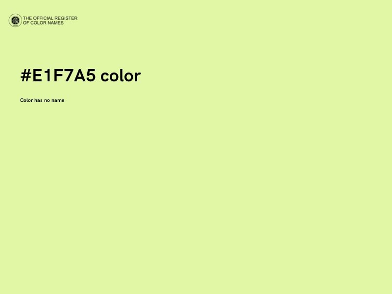 #E1F7A5 color image