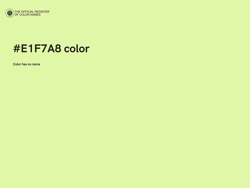 #E1F7A8 color image