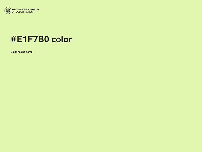 #E1F7B0 color image