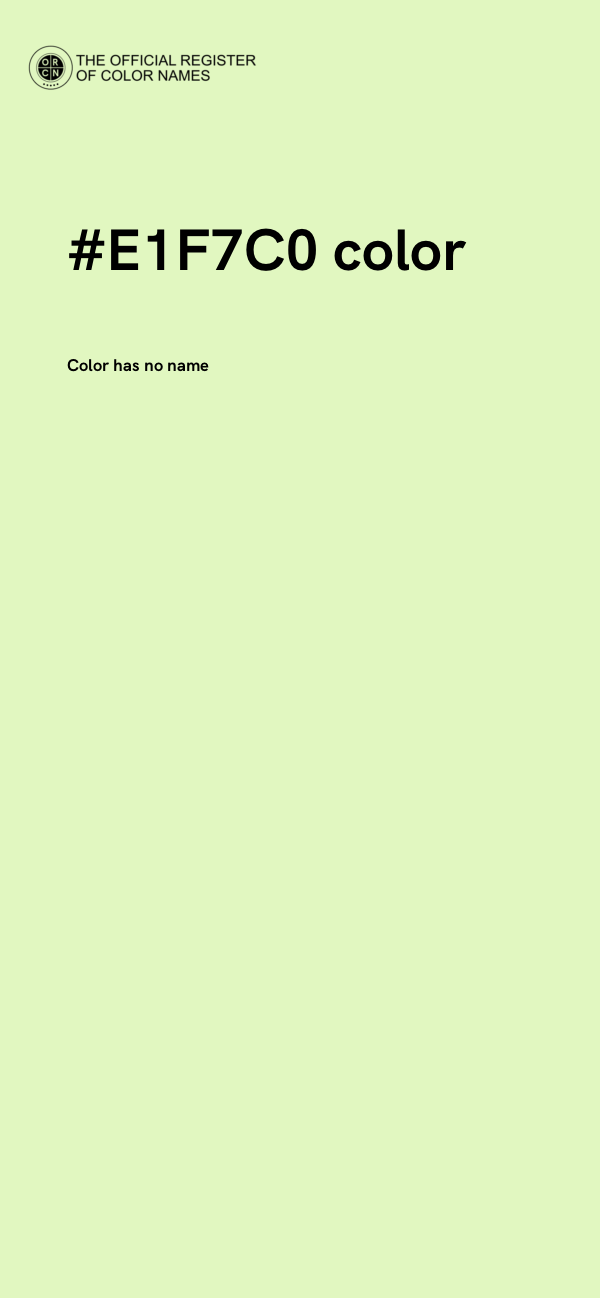#E1F7C0 color image