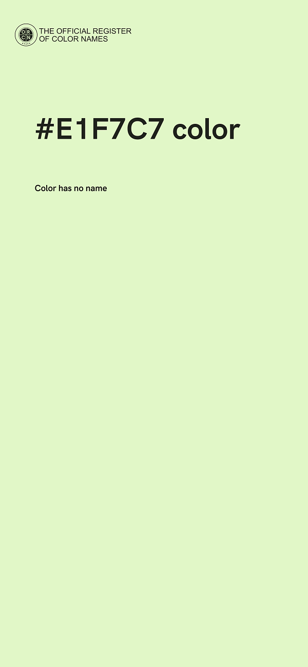 #E1F7C7 color image