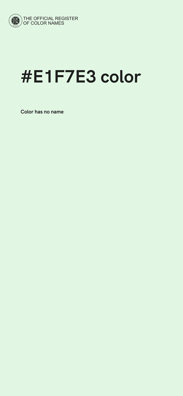 #E1F7E3 color image