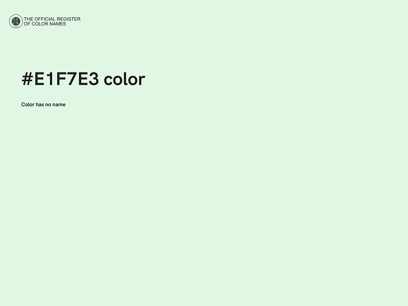 #E1F7E3 color image