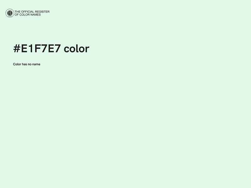 #E1F7E7 color image