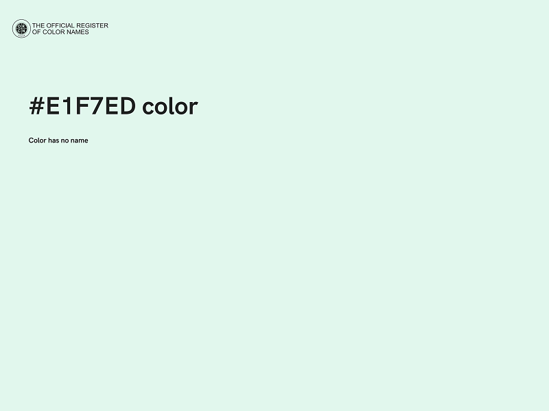 #E1F7ED color image