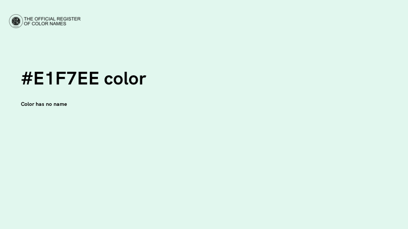 #E1F7EE color image