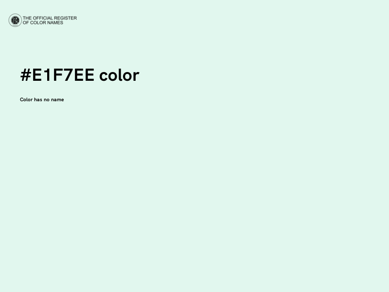 #E1F7EE color image