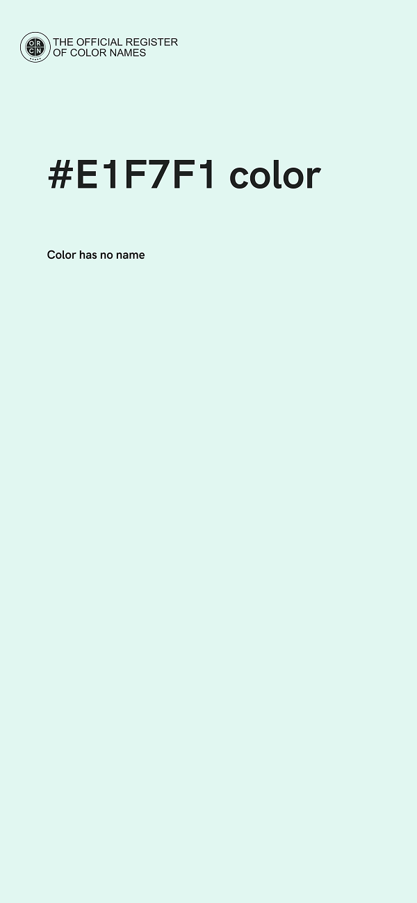 #E1F7F1 color image
