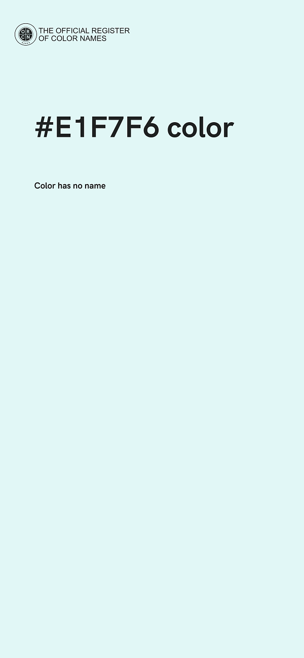 #E1F7F6 color image
