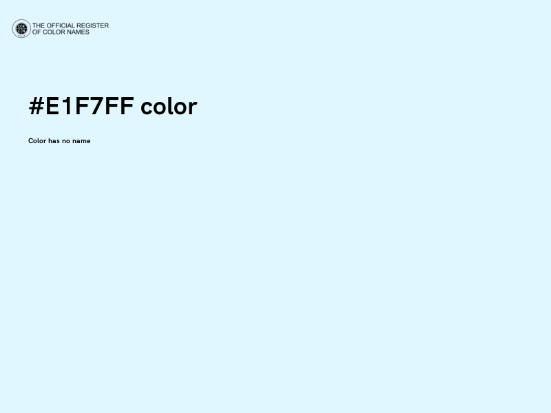 #E1F7FF color image