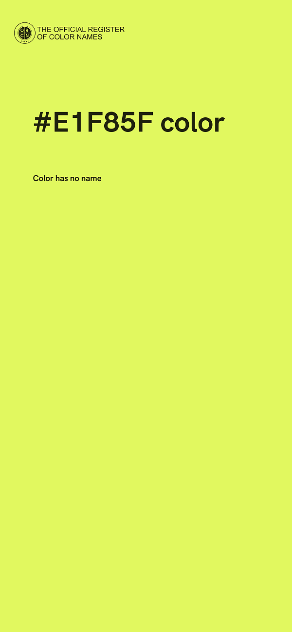 #E1F85F color image