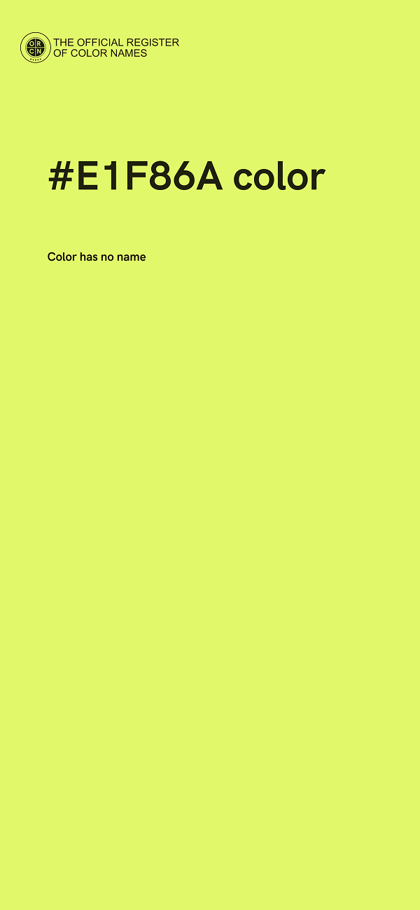 #E1F86A color image