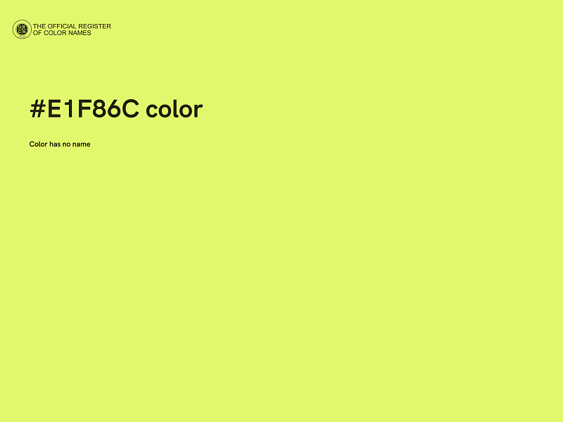 #E1F86C color image