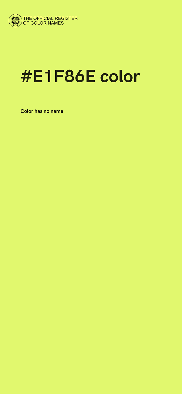 #E1F86E color image